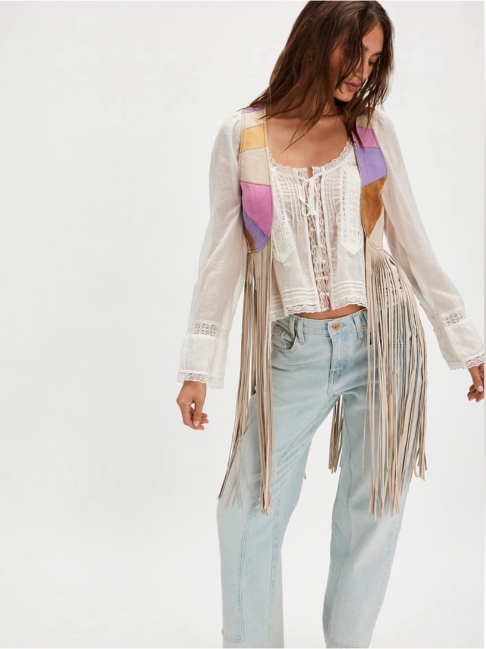 NWT Spell Aquarius Suede Vest in size Small - Picture 6 of 13